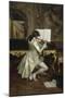 The Flute Player-Charles Bargue-Mounted Giclee Print