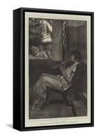 The Flute Player-Sir Lawrence Alma-Tadema-Framed Stretched Canvas