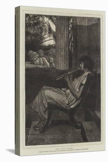 The Flute Player-Sir Lawrence Alma-Tadema-Stretched Canvas