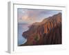 The Fluted Cliffs of the Na Pali Coast at Sunset, Kauai, Hawaii.-Ethan Welty-Framed Photographic Print