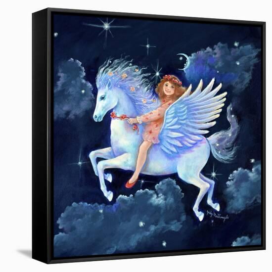 The Fly-Away-Horse-Judy Mastrangelo-Framed Stretched Canvas