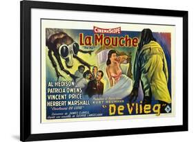 The Fly, Belgian Movie Poster, 1958-null-Framed Premium Giclee Print