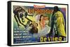 The Fly, Belgian Movie Poster, 1958-null-Framed Stretched Canvas