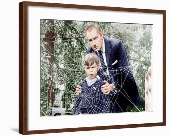 The Fly, Charles Herbert, Vincent Price, 1958-null-Framed Photo