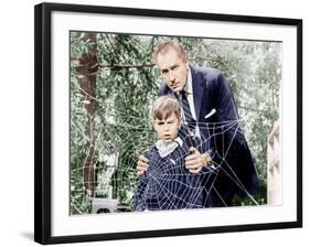 The Fly, Charles Herbert, Vincent Price, 1958-null-Framed Photo