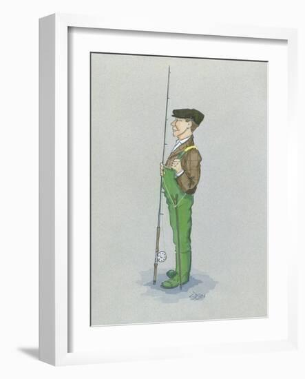 The Fly Fisherman-Simon Dyer-Framed Premium Giclee Print