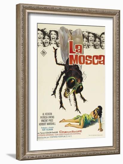 The Fly, Spanish Movie Poster, 1958-null-Framed Art Print