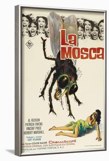 The Fly, Spanish Movie Poster, 1958-null-Framed Art Print