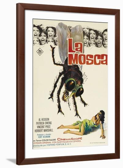 The Fly, Spanish Movie Poster, 1958-null-Framed Art Print