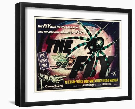 The Fly, UK Movie Poster, 1958-null-Framed Art Print