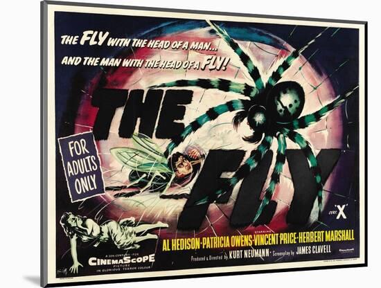 The Fly, UK Movie Poster, 1958-null-Mounted Art Print