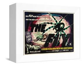 The Fly, UK Movie Poster, 1958-null-Framed Stretched Canvas