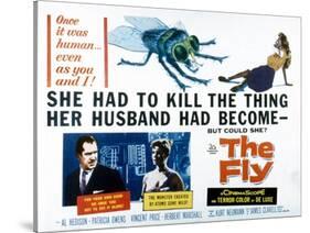 The Fly, Vincent Price, Patricia Owens, 1958-null-Stretched Canvas