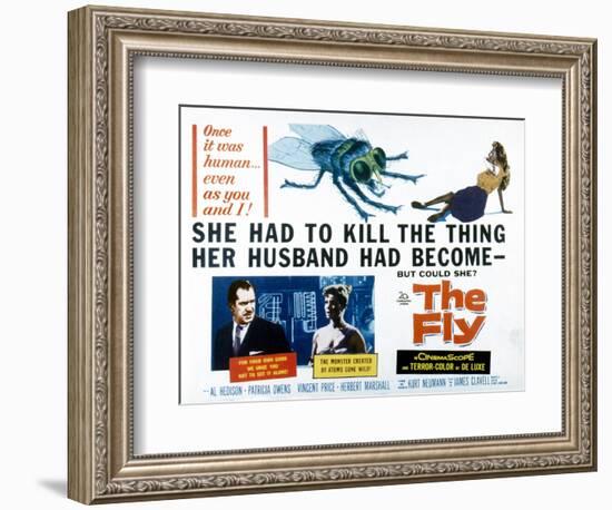 The Fly, Vincent Price, Patricia Owens, 1958-null-Framed Art Print