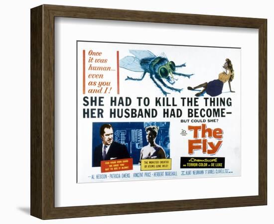 The Fly, Vincent Price, Patricia Owens, 1958-null-Framed Art Print