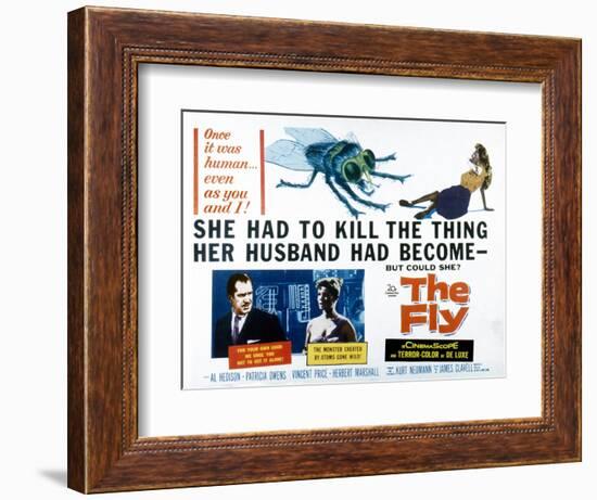 The Fly, Vincent Price, Patricia Owens, 1958-null-Framed Art Print