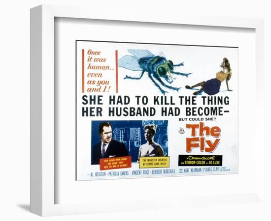 The Fly, Vincent Price, Patricia Owens, 1958-null-Framed Art Print