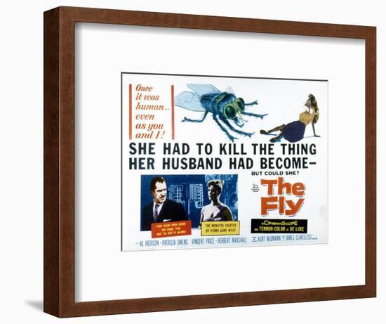 The Fly, Vincent Price, Patricia Owens, 1958-null-Framed Art Print