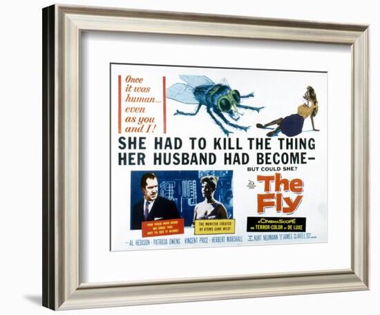 The Fly, Vincent Price, Patricia Owens, 1958-null-Framed Art Print