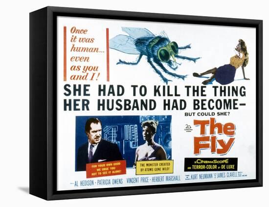 The Fly, Vincent Price, Patricia Owens, 1958-null-Framed Stretched Canvas