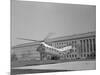 The Flying Banana Taking off from the Pentagon-null-Mounted Photographic Print