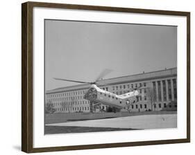 The Flying Banana Taking off from the Pentagon-null-Framed Photographic Print