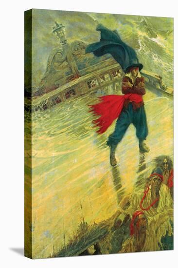 The Flying Dutchman-Howard Pyle-Stretched Canvas
