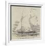 The Flying Fish'S Pinnace in Chase-null-Framed Giclee Print