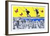 The flying girls-Anne Storno-Framed Giclee Print