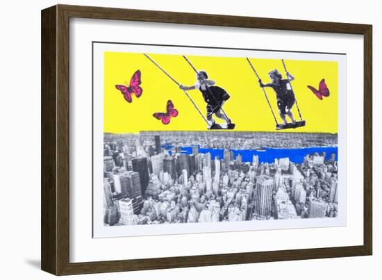 The flying girls-Anne Storno-Framed Giclee Print