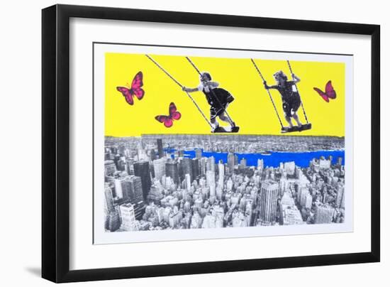 The flying girls-Anne Storno-Framed Giclee Print