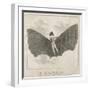 The Flying Man, a Proposal from the Napoleonic Era-null-Framed Art Print