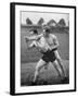 The Flying Mare Outside, Wrestling Display, Aldershot, Hampshire, 1896-Gregory & Co-Framed Giclee Print