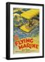 The Flying Marine-null-Framed Art Print