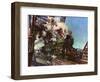 The Flying Scotsman, Number 4472 Crossing the Forth Bridge on May 16Th 1964 (Colour Litho)-Terence Cuneo-Framed Giclee Print