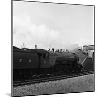 The Flying Scotsman Passing under a Bridge at Speed, Near Selby, North Yorkshire, 1968-Michael Walters-Mounted Photographic Print