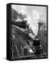 The Flying Scotsman, Pulling Out of Kings Cross-null-Framed Stretched Canvas