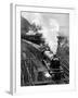 The Flying Scotsman, Pulling Out of Kings Cross-null-Framed Photographic Print