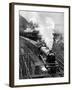 The Flying Scotsman, Pulling Out of Kings Cross-null-Framed Photographic Print