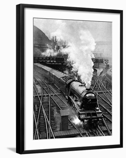 The Flying Scotsman, Pulling Out of Kings Cross-null-Framed Photographic Print