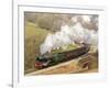 The Flying Scotsman steam locomotive arriving at Goathland station on the North Yorkshire Moors Rai-John Potter-Framed Photographic Print