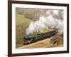 The Flying Scotsman steam locomotive arriving at Goathland station on the North Yorkshire Moors Rai-John Potter-Framed Photographic Print