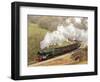 The Flying Scotsman steam locomotive arriving at Goathland station on the North Yorkshire Moors Rai-John Potter-Framed Photographic Print