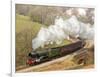 The Flying Scotsman steam locomotive arriving at Goathland station on the North Yorkshire Moors Rai-John Potter-Framed Photographic Print