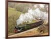 The Flying Scotsman steam locomotive arriving at Goathland station on the North Yorkshire Moors Rai-John Potter-Framed Photographic Print