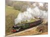 The Flying Scotsman steam locomotive arriving at Goathland station on the North Yorkshire Moors Rai-John Potter-Mounted Photographic Print