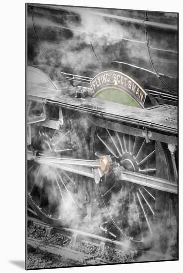 The Flying Scotsman steam locomotive at Goathland station, North Yorkshire Moors Railway, England-John Potter-Mounted Premium Photographic Print