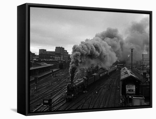 The Flying Scotsman Steam Train Locomotive, 1969-null-Framed Stretched Canvas