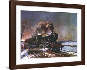 The Flying Scotsman-Terence Cuneo-Framed Premium Giclee Print