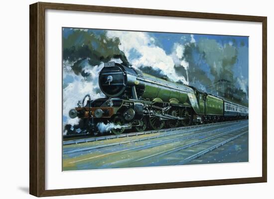 The Flying Scotsman-John S^ Smith-Framed Giclee Print